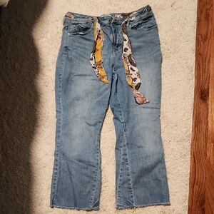 We The Free Blue Ankle Cropped Jeans